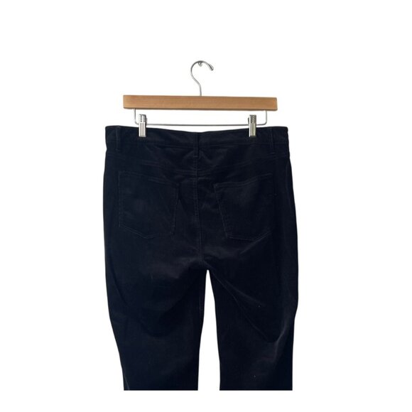 Talbots Flawless Five Pocket Pants Size 10 Straight Leg Velveteen Stretch Black - Picture 7 of 12